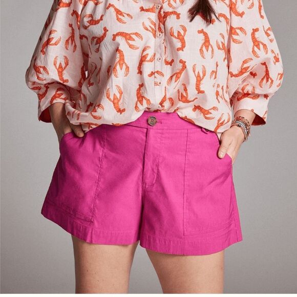 Maeve by Anthropologie Women's Classic High Rise Shorts Pink size  2 USA - Picture 1 of 8